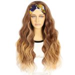Perruque Synthétique Lace Front Body Wave sans Colle – brun – 26 pouces