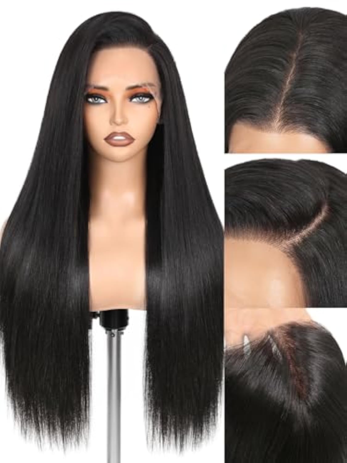WIGHUB&SALON – Perruque Synthétique Lace Front Lisse – 28 pouces – Image 2