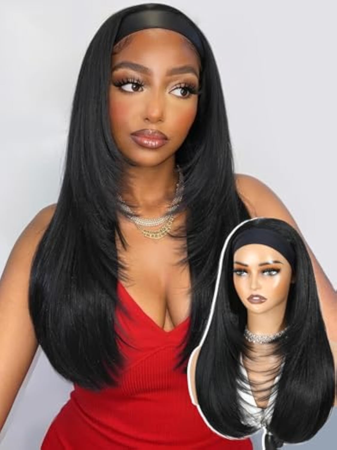 WIGHUB&SALON – Perruque Lace Front Lisse 13x4 Dégradée – Cheveux Humains – Image 2