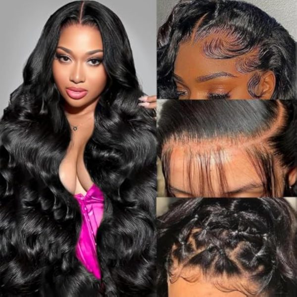 Perruque Lace Front Body Wave 13x4 – 180 % de densité – Cheveux Humains – 24 pouces