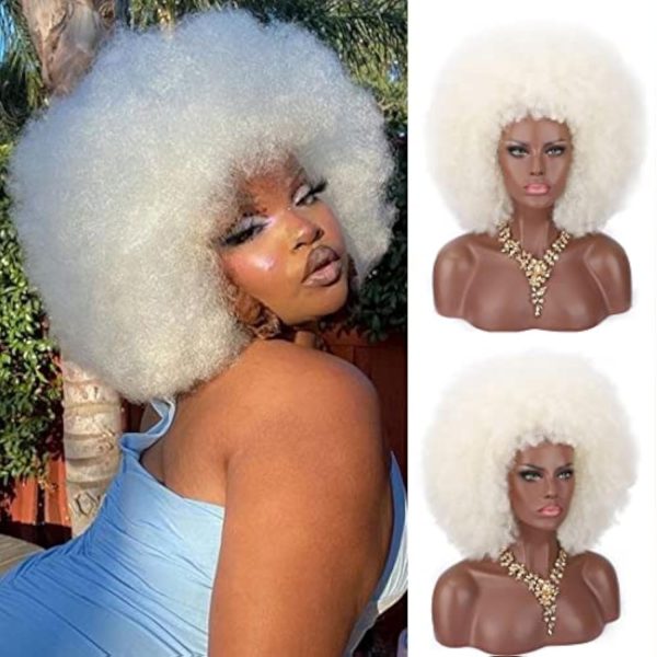 Perruque Synthétique Lace Front Afro Afro – Réf. WS-GKXCQN