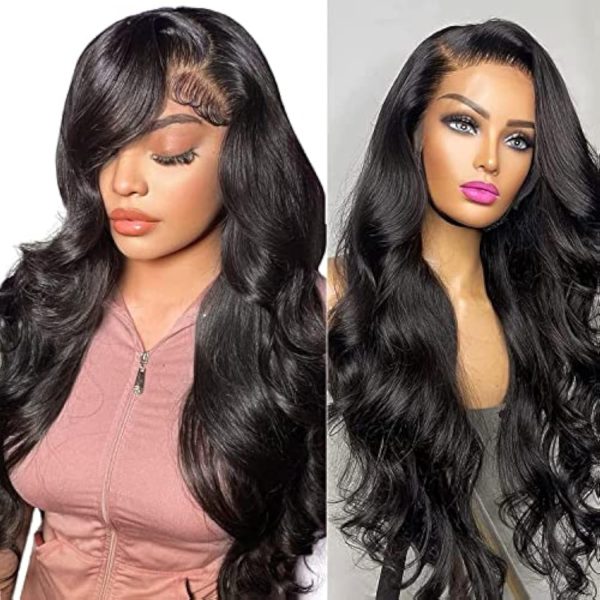 WIGHUB&SALON – Perruque Lace Front Body Wave – Cheveux Humains – 18 pouces – Réf. WS-6KCW3S