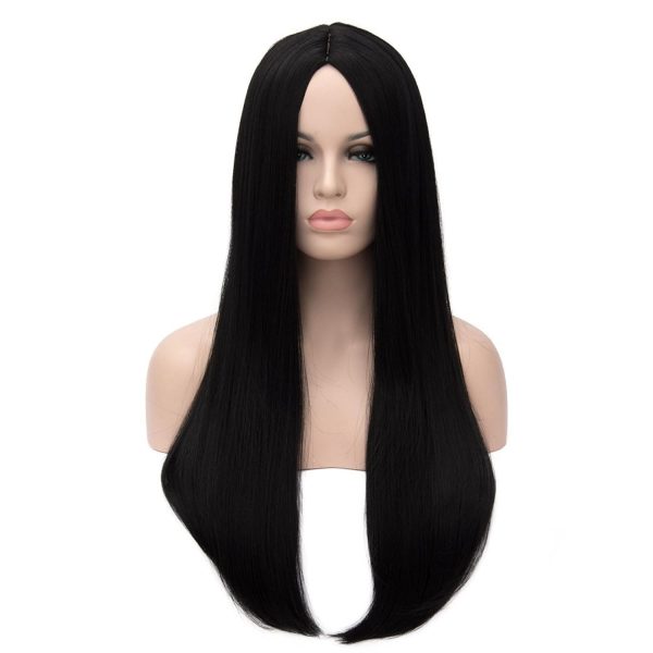 WIGHUB&SALON – Perruque Synthétique Lace Front Lisse – Réf. WS-X8KG4M