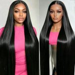 WIGHUB&SALON – Perruque Lace Front Lisse 13x6 – Cheveux Humains – 28 pouces