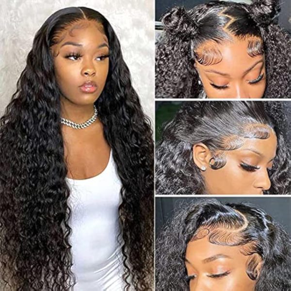 Perruque Lace Front Deep Wave 13x4 – Cheveux Humains – 18 pouces