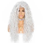 WIGHUB&SALON – Perruque Synthétique Lace Front Boucles Deep – 26 pouces