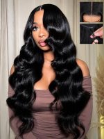WIGHUB&SALON – Perruque Lace Front Body Wave 13x4 sans Colle – Cheveux Humains – 24 pouces