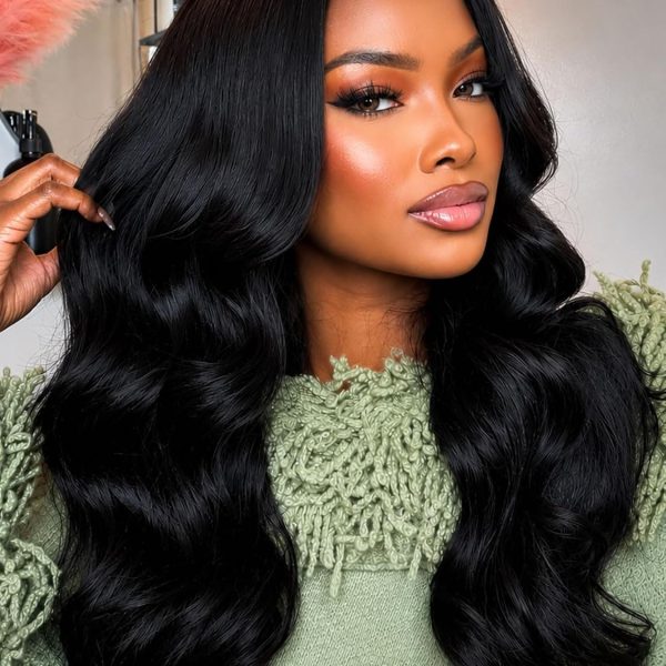 Perruque Lace Front Body Wave sans Colle – Cheveux Humains – 28 pouces