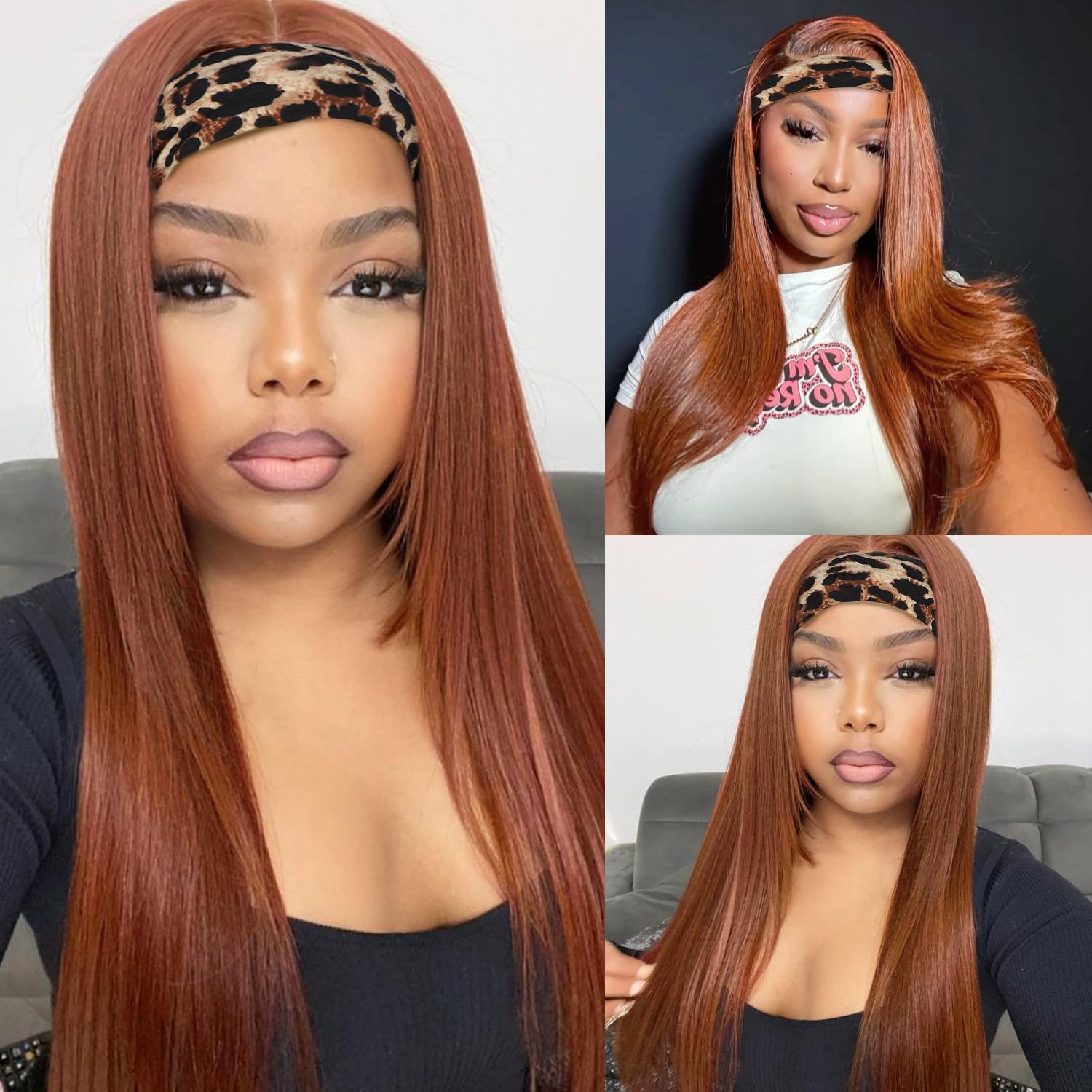 WIGHUB&SALON – Perruque Synthétique Lace Front Yaki Raide – 26 pouces – Image 2