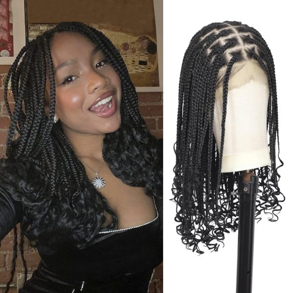 Perruque Synthétique Lace Front Tressée Knotless – 24 pouces