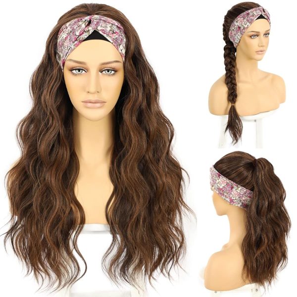 WIGHUB&SALON – Perruque Lace Front Body Wave 13x4 sans Colle – Cheveux Humains – brun – 26 pouces