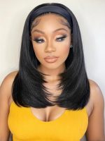 Perruque Lace Front Lisse 13x4 Dégradée – Cheveux Humains – 16 pouces