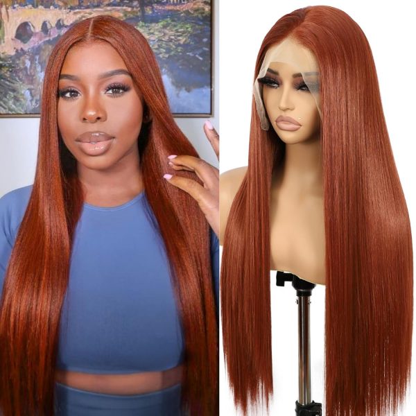 WIGHUB&SALON – Perruque Synthétique Lace Front Lisse – 26 pouces