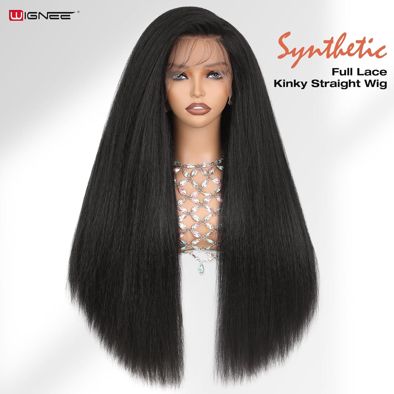 WIGHUB&SALON – Perruque Synthétique Lace Front Afro – 30 pouces – Image 3