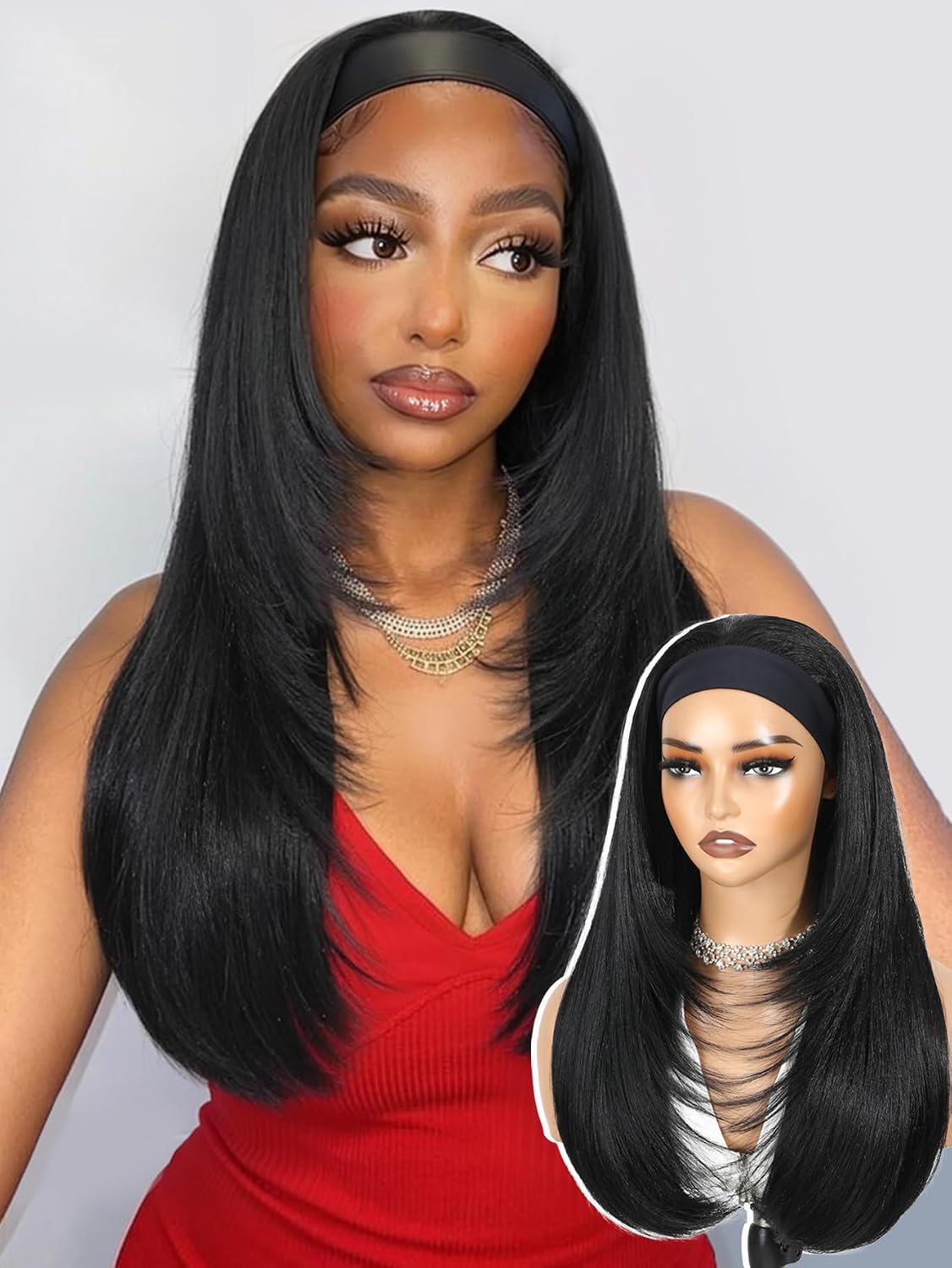 WIGHUB&SALON – Perruque Lace Front Lisse 13x4 Dégradée – Cheveux Humains
