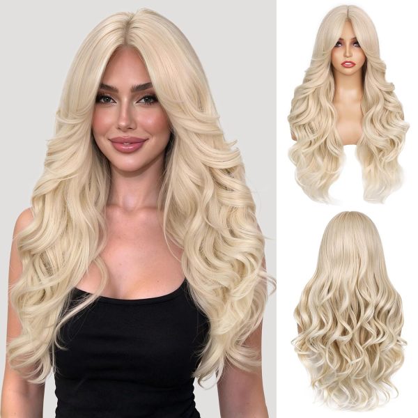 Perruque Synthétique Lace Front Body Wave – blond (613) – 26 pouces