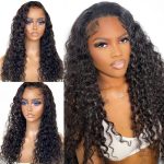 WIGHUB&SALON – Perruque Lace Front Deep Wave 13x4 – 150 % de densité – Cheveux Humains – 16 pouces