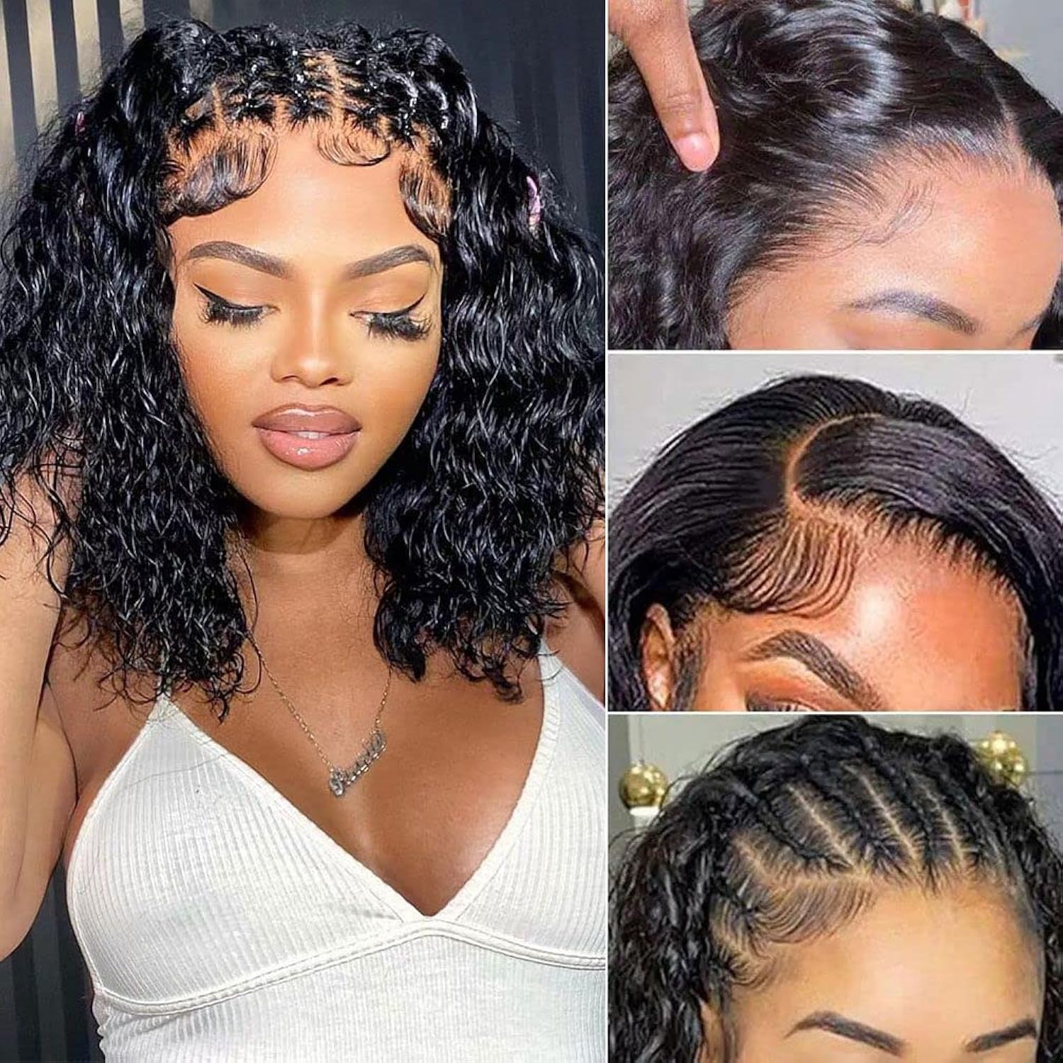 WIGHUB&SALON – Perruque Lace Front Deep Wave 13x4 – Cheveux Humains – 20 pouces – Image 4
