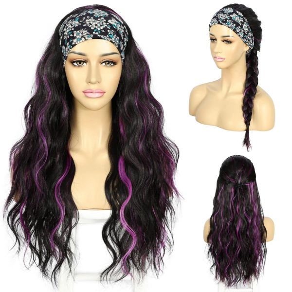 WIGHUB&SALON – Perruque Synthétique Lace Front Body Wave – balayage (4/27) – 26 pouces