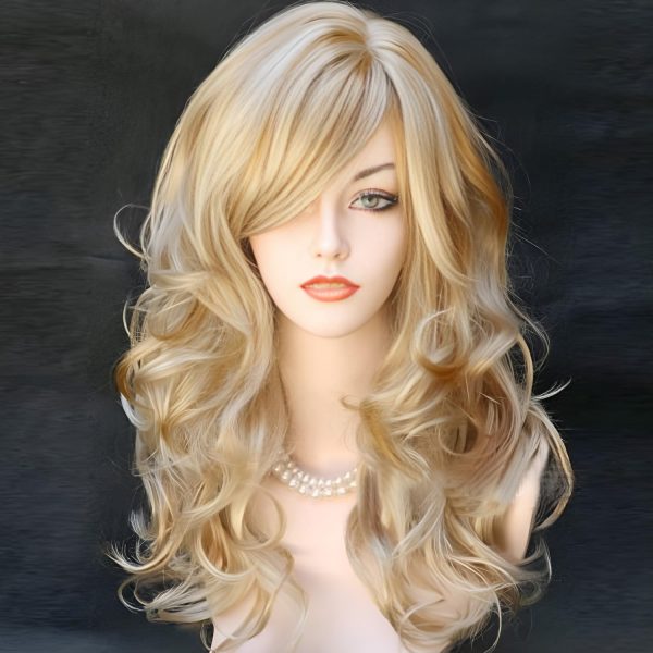 WIGHUB&SALON – Perruque Synthétique Lace Front Body Wave Frange Rideau – balayage (4/27)