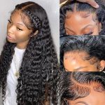 Perruque Lace Front Deep Wave 13x6 sans Colle – 200 % de densité – Cheveux Humains – 26 pouces