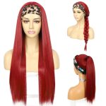 Perruque Synthétique Lace Front Lisse – rouge – 26 pouces