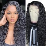 Perruque Lace Front Water Wave 13x4 sans Colle – 150 % de densité – Cheveux Humains – 18 pouces