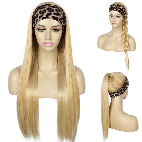 WIGHUB&SALON – Perruque Synthétique Lace Front Lisse – blond (613) – 26 pouces – Réf. WS-C8TL61
