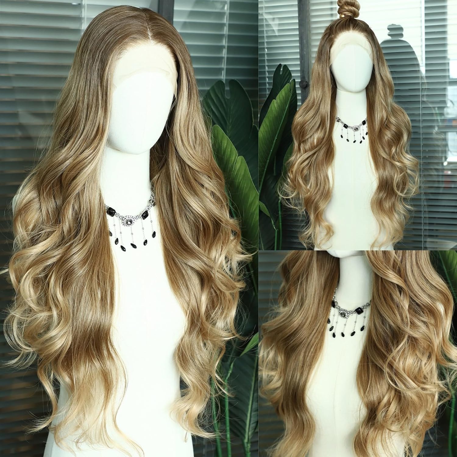Perruque Synthétique Lace Front Body Wave – brun – 26 pouces – Réf. WS-2FF8NQ - Image 3