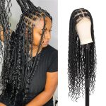 Perruque Synthétique Lace Front Tressée Knotless – 36 pouces – Réf. WS-D32TNS