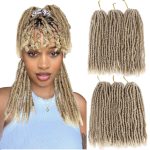 WIGHUB&SALON – Perruque Lace Front Body Wave 13x4 – Cheveux Humains – blond (613) – 12 pouces
