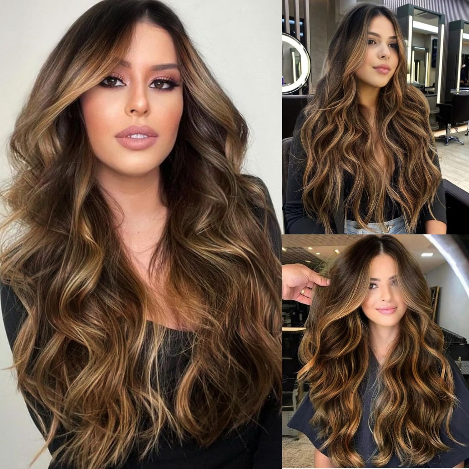 WIGHUB&SALON – Perruque Synthétique Lace Front Body Wave – balayage (4/27) – 26 pouces – Réf. WS-69FQ5Y – Image 3