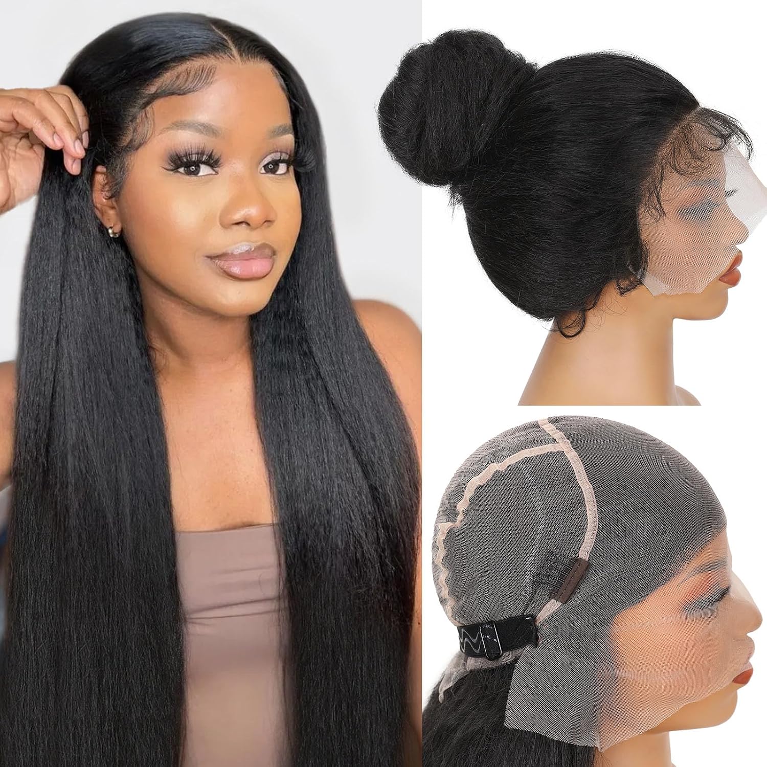 WIGHUB&SALON – Perruque Synthétique Lace Front Afro – 30 pouces