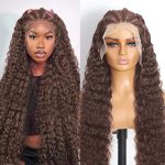 Perruque Lace Front Tressée 13x6 – 180 % de densité – Cheveux Humains – brun – 22 pouces