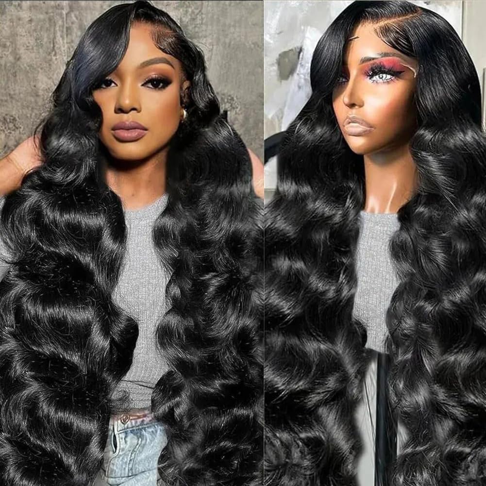 Perruque lace front 13x6 body wave en vrais cheveux humains