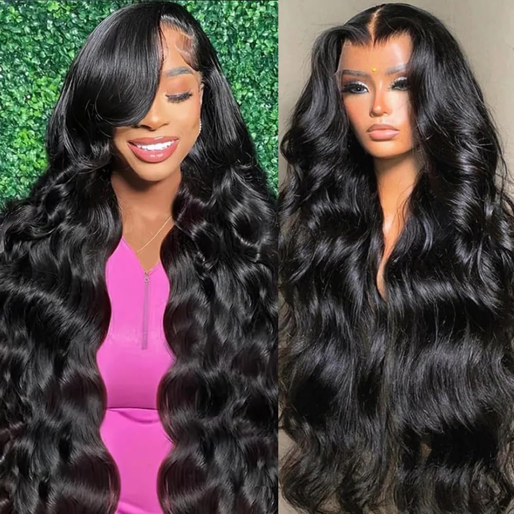 Perruque lace front 13x6 body wave en vrais cheveux humains densité 200 % - BIMKOS